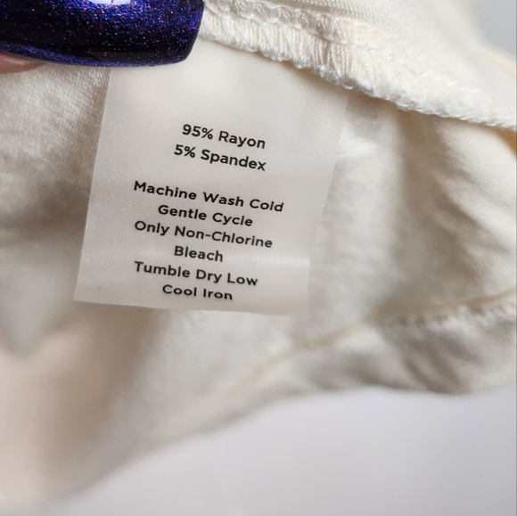 Talbots Top Womens Stretch 3/4 Sleeve Cowl Drape Neck Black Cream Size 3X Office - Picture 6 of 8